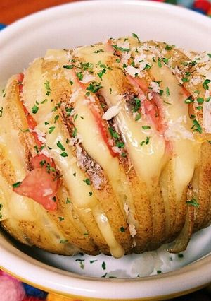 材料３つ！じゃがいものベーコンチーズ挟み-レシピのメイン写真