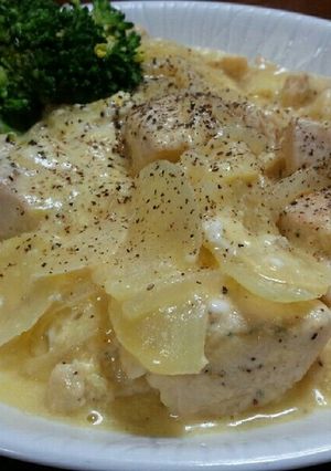 ダイエット食!鶏胸肉のカルボナーラ!-レシピのメイン写真