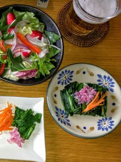 ほうれん草のおひたし、ラディッシュのせ-レシピのメイン写真