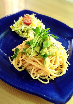 明太子とアボカドのパスタ-レシピのメイン写真