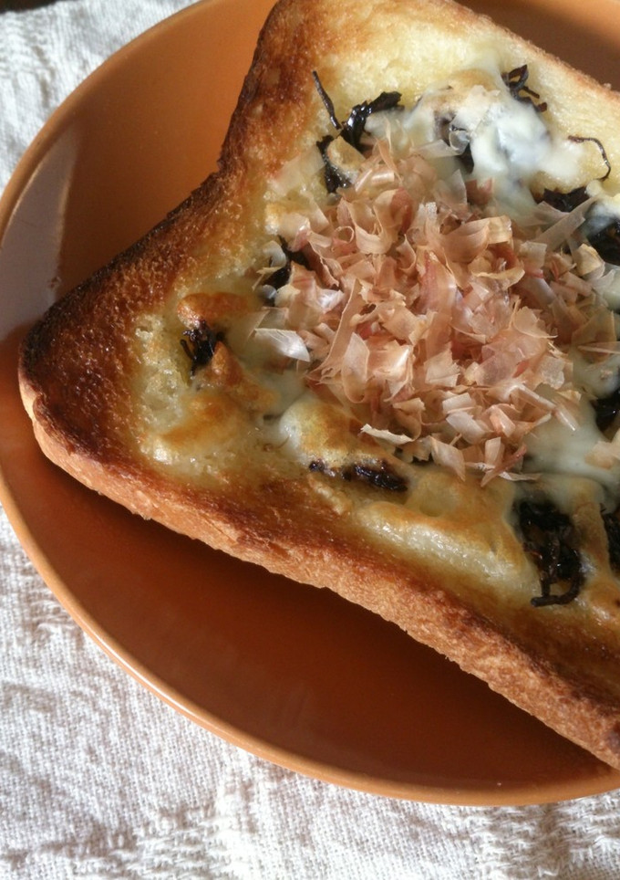 海苔の佃煮としらすの和風トースト-レシピのメイン写真