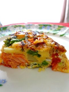 鮭のスパニッシュオムレツ-レシピのメイン写真