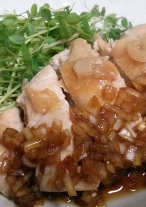 炊飯器にお任せ！鶏胸肉ガーリックステーキ-レシピのメイン写真