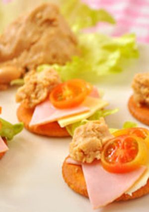 蒸し豆フムスのカナッペ-レシピのメイン写真
