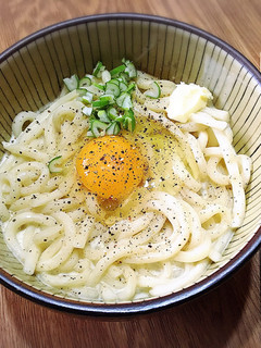 カルボナーラうどん-レシピのメイン写真