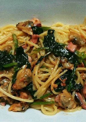 15分で完成、イカの塩辛パスタ-レシピのメイン写真