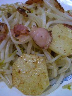 長いもとモヤシのにんにくバター醤油炒め-レシピのメイン写真