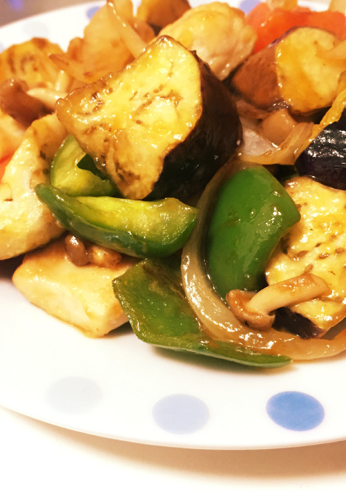 簡単♪鶏肉と野菜の甘酢炒め-レシピのメイン写真