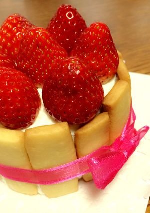 シャルロット風いちごケーキ-レシピのメイン写真