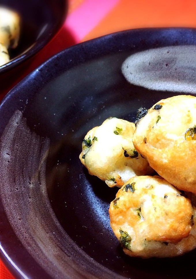 超簡単♡はんぺんと麩の素揚げたこ焼き風-レシピのメイン写真