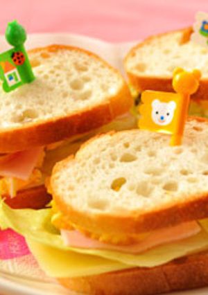 蒸し豆とたまごのサンドイッチ-レシピのメイン写真