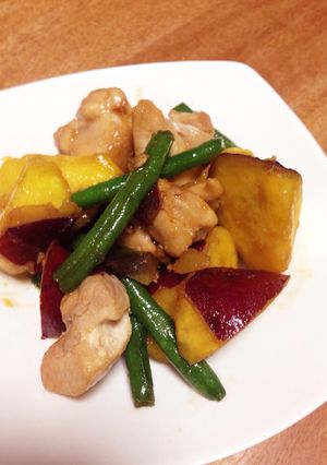 鶏肉とさつまいものうま煮-レシピのメイン写真