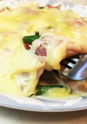 手間いらずインゲンとベーコンのチーズのせ-レシピのメイン写真
