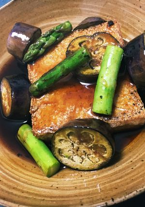 焼くだけ！厚揚げと季節野菜のあんかけ♡-レシピのメイン写真