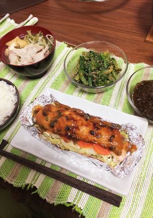 野菜たっぷり鮭のちゃんちゃん焼き風♡-レシピのメイン写真