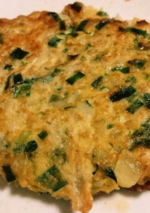 たっぷりニラとご飯でチヂミ風-レシピのメイン写真
