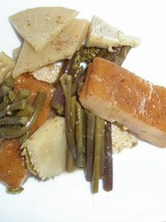 ワラビとタケノコde煮物-レシピのメイン写真