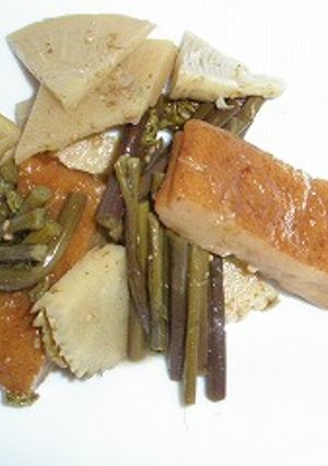 ワラビとタケノコde煮物-レシピのメイン写真