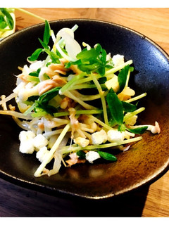 豆苗とモヤシえのきのツナ和え-レシピのメイン写真