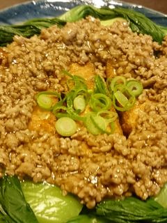 青梗菜と厚揚げの餡かけ-レシピのメイン写真