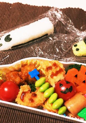 新幹線&ハロウィン弁当-レシピのメイン写真