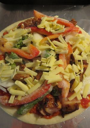 照り焼きチキンのピザ♪-レシピのメイン写真
