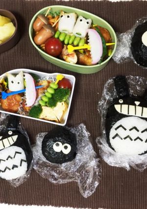 親子トトロ弁当-レシピのメイン写真