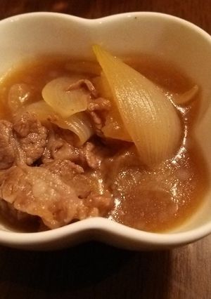 小鉢に一品！牛肉と新玉ねぎの煮物-レシピのメイン写真