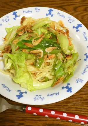 新キャベツと釜揚げ桜えびのパスタ-レシピのメイン写真