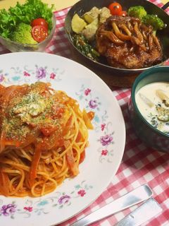 定番♡トマトソースのスパゲッティ-レシピのメイン写真