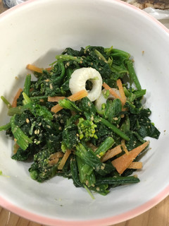 子どもも食べる菜の花胡麻和え-レシピのメイン写真