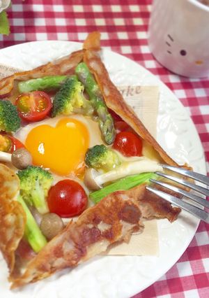 野菜たっぷり♡そば粉のガレット-レシピのメイン写真
