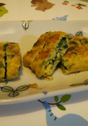 中華風?ニラ玉子焼き-レシピのメイン写真