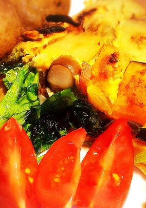 野菜たっぷりスパニッシュオムレツ-レシピのメイン写真