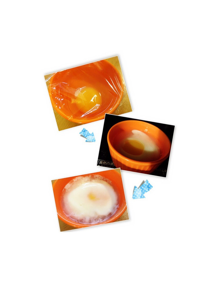 レンジで簡単♪1分で半熟卵の作り方-レシピのメイン写真