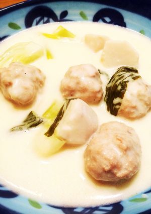 里芋と肉だんごのクリームシチュー-レシピのメイン写真
