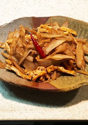 デトックス!ゴボウと油揚げのきんぴら-レシピのメイン写真