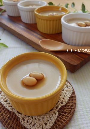 子供のおやつ☆黒糖豆乳プリン♪-レシピのメイン写真