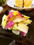 パリッ♫ハヤトウリと紅芯大根の和風サラダ