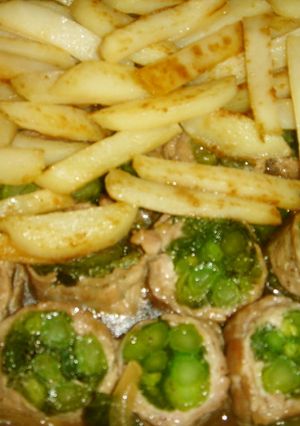 菜の花の豚肉巻き -レシピのメイン写真