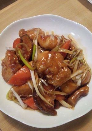 鶏もも肉＆野菜の甘酢あんかけ炒め-レシピのメイン写真