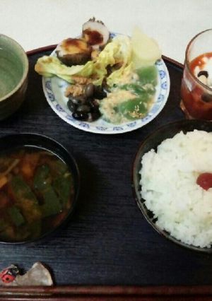 血管プラークダイエット食684（春朝食）-レシピのメイン写真