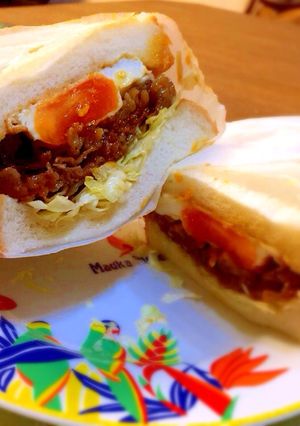 焼肉deボリューム満点サンドイッチ-レシピのメイン写真