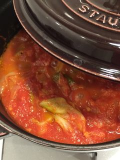 肉巻き春キャベツのトマト煮込み♡-レシピのメイン写真