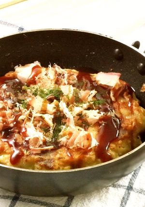 簡単☆フライパンで基本のお好み焼き-レシピのメイン写真