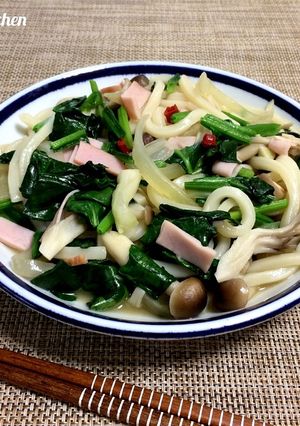 【焼きうどんで簡単♪和風ペペロンチーノ】-レシピのメイン写真