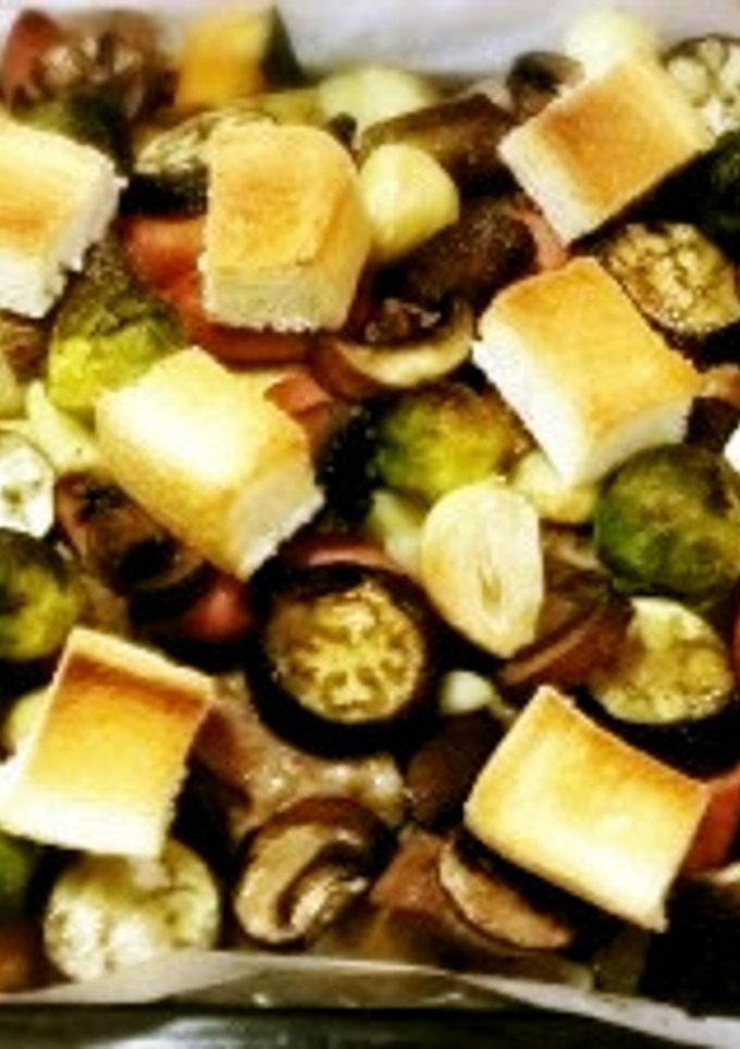 【春野菜で簡単】☆和風ぎゅうぎゅう焼き☆-レシピのメイン写真