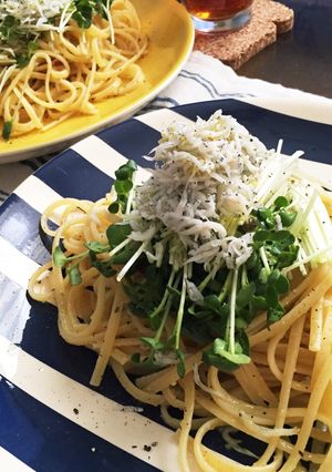 【簡単10分】シラスのオイルパスタ-レシピのメイン写真