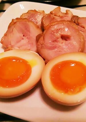 簡単とろりん味玉と鶏叉焼 豚も可！-レシピのメイン写真