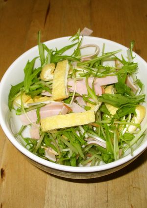 ウチの❤水菜のサラダ-レシピのメイン写真